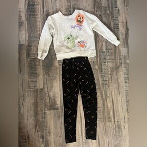 Toddler Girls Disney Halloween Sweatshirt and Leggings Set